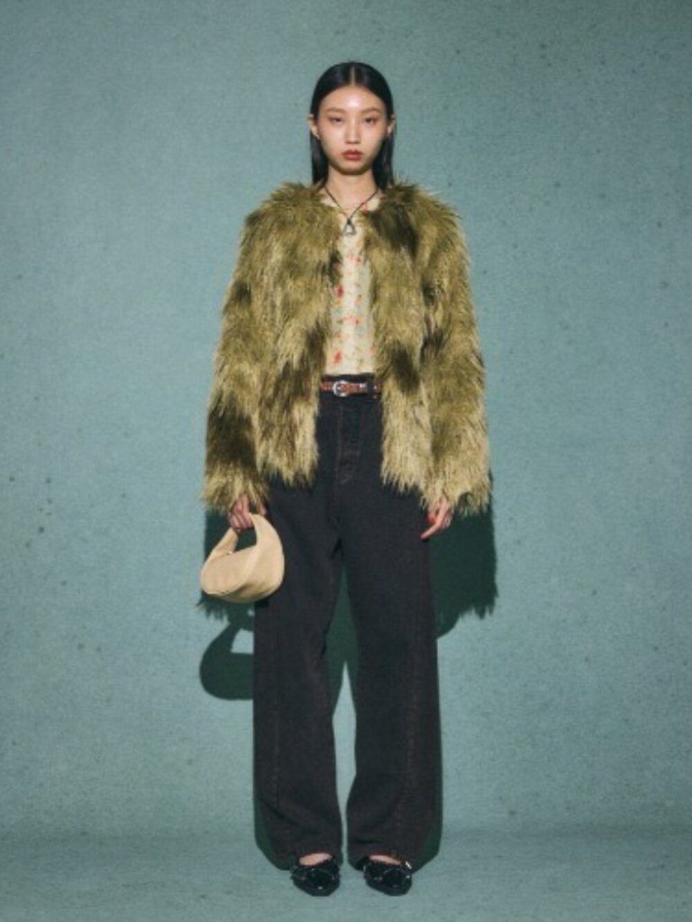 NWT MOUSSY MESSY FAUX FUR COAT
